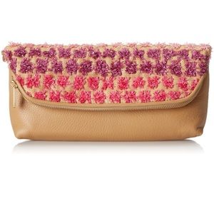 Fossil Preston Straw/ Soft Leather Clutch